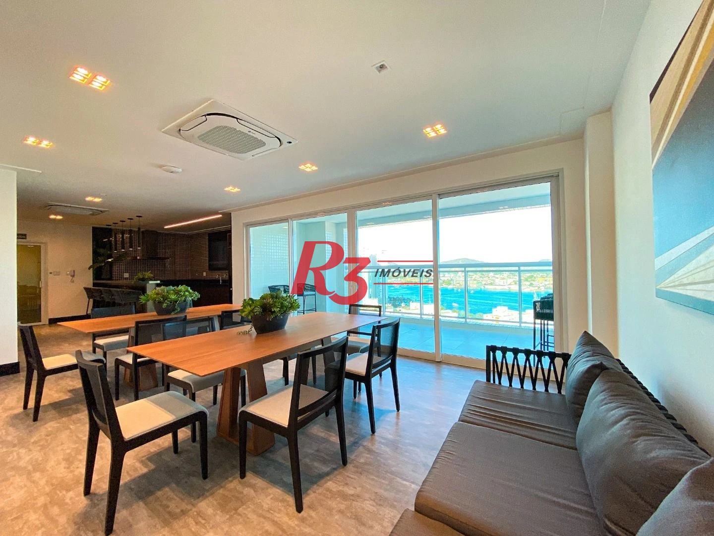Apartamento com 3 dormitórios para alugar, 166 m² por R$ 16.000,02/mês - Ponta da Praia - Santos/SP