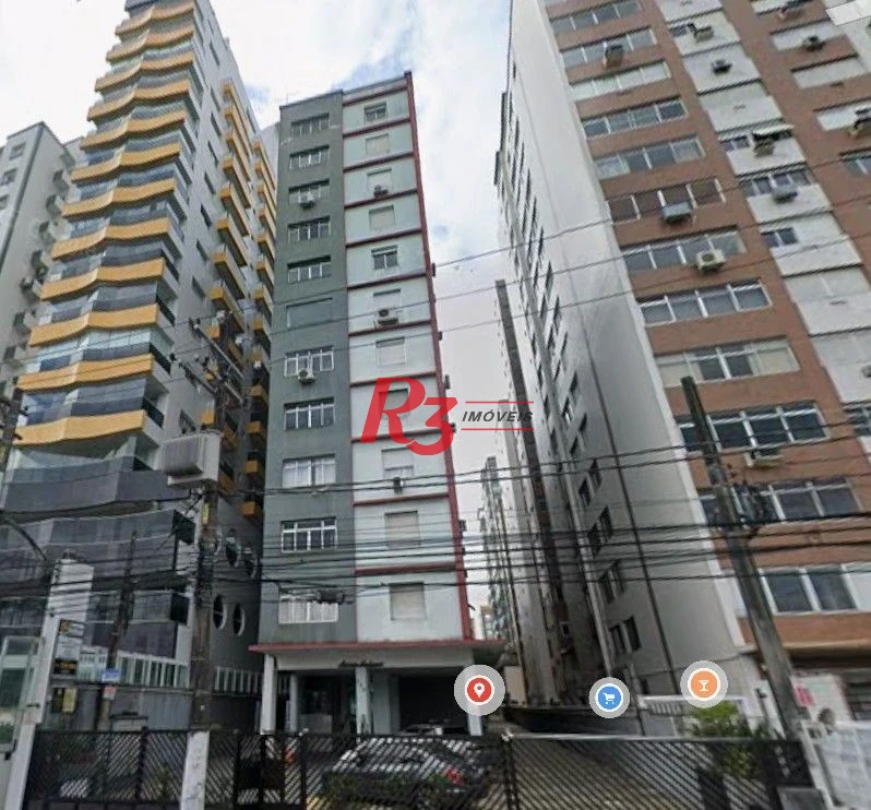 Apartamento com 1 dormitório à venda, 30 m² por R$ 349.000,00 - Gonzaga - Santos/SP