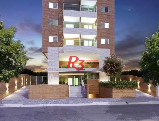 Apartamento com 2 dormitórios à venda, 65 m² por R$ 640.000,00 - Estuário - Santos/SP