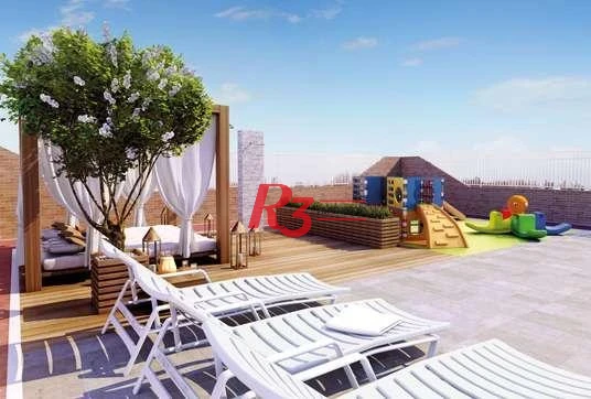Apartamento com 2 dormitórios à venda, 65 m² por R$ 640.000,00 - Estuário - Santos/SP