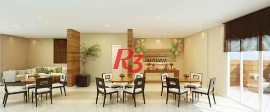 Apartamento com 2 dormitórios à venda, 65 m² por R$ 640.000,00 - Estuário - Santos/SP