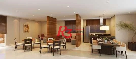 Apartamento com 2 dormitórios à venda, 65 m² por R$ 640.000,00 - Estuário - Santos/SP