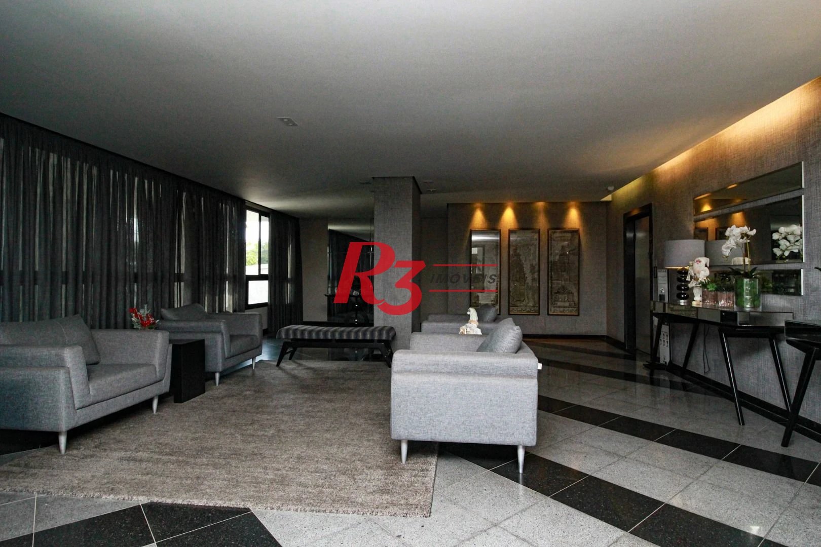 Apartamento com 3 dormitórios à venda, 143 m² por R$ 1.850.000,00 - Aparecida - Santos/SP