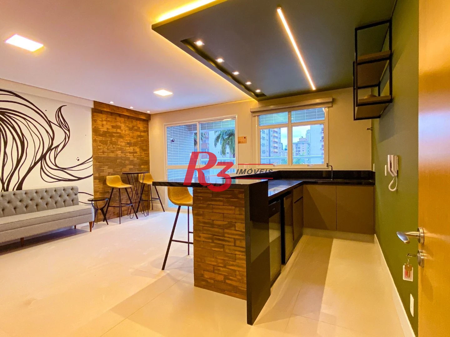 Apartamento para alugar, 87 m² por R$ 7.500,00/mês - Gonzaga - Santos/SP