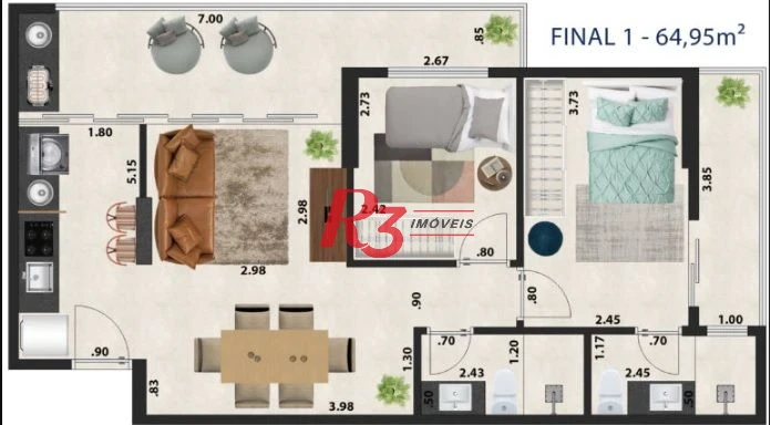 Residencial 9 de Julho em Santos