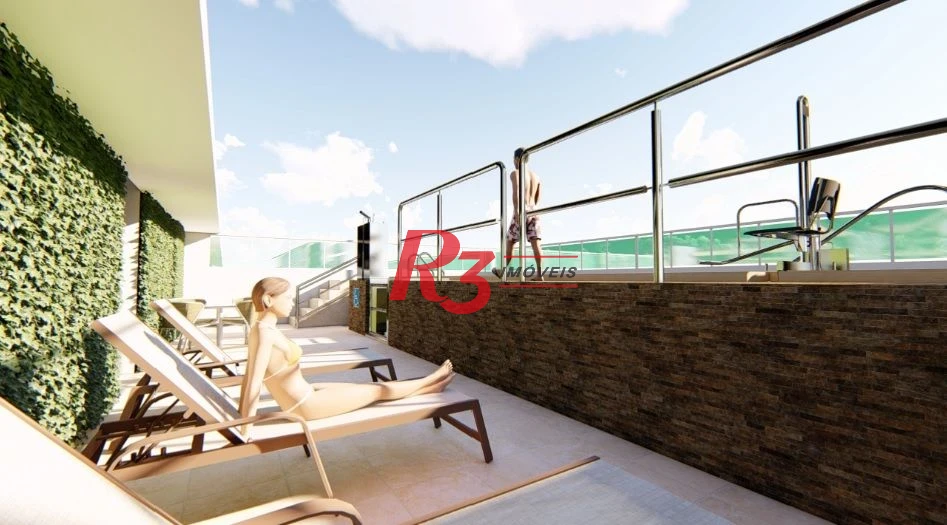 Apartamento com 2 dormitórios à venda, 55 m² por R$ 690.000,00 - Marapé - Santos/SP