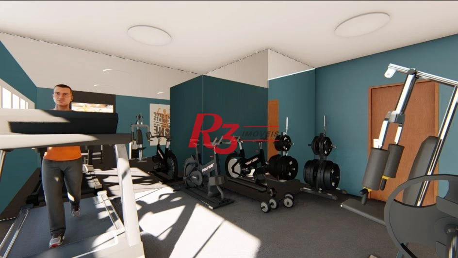 Apartamento com 2 dormitórios à venda, 55 m² por R$ 690.000,00 - Marapé - Santos/SP