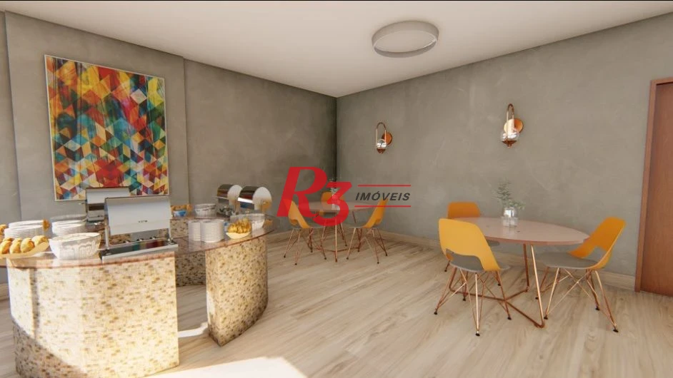 Apartamento com 2 dormitórios à venda, 55 m² por R$ 690.000,00 - Marapé - Santos/SP