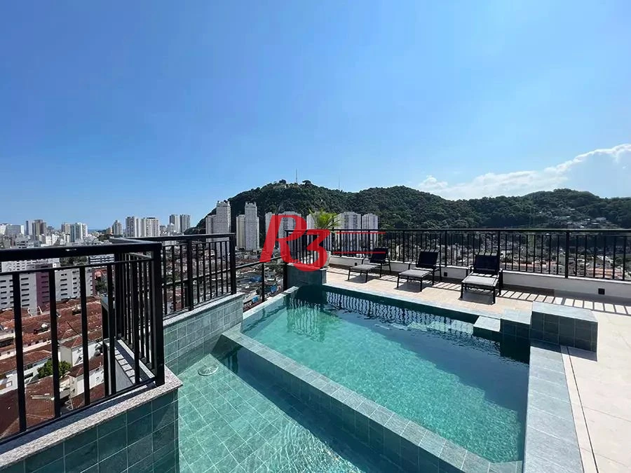 Apartamento com 2 dormitórios para alugar, 90 m² por R$ 5.354,42/mês - Marapé - Santos/SP