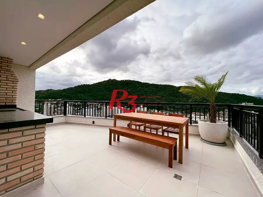 Apartamento com 2 dormitórios para alugar, 90 m² por R$ 5.354,42/mês - Marapé - Santos/SP