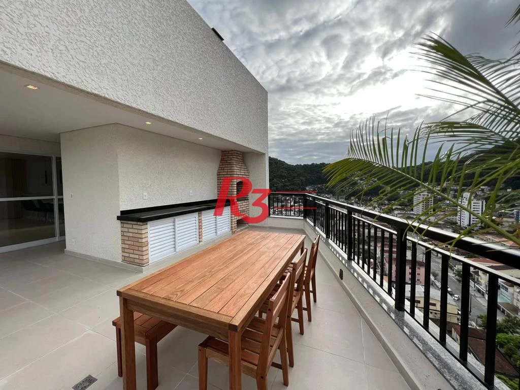 Apartamento com 2 dormitórios para alugar, 90 m² por R$ 5.354,42/mês - Marapé - Santos/SP
