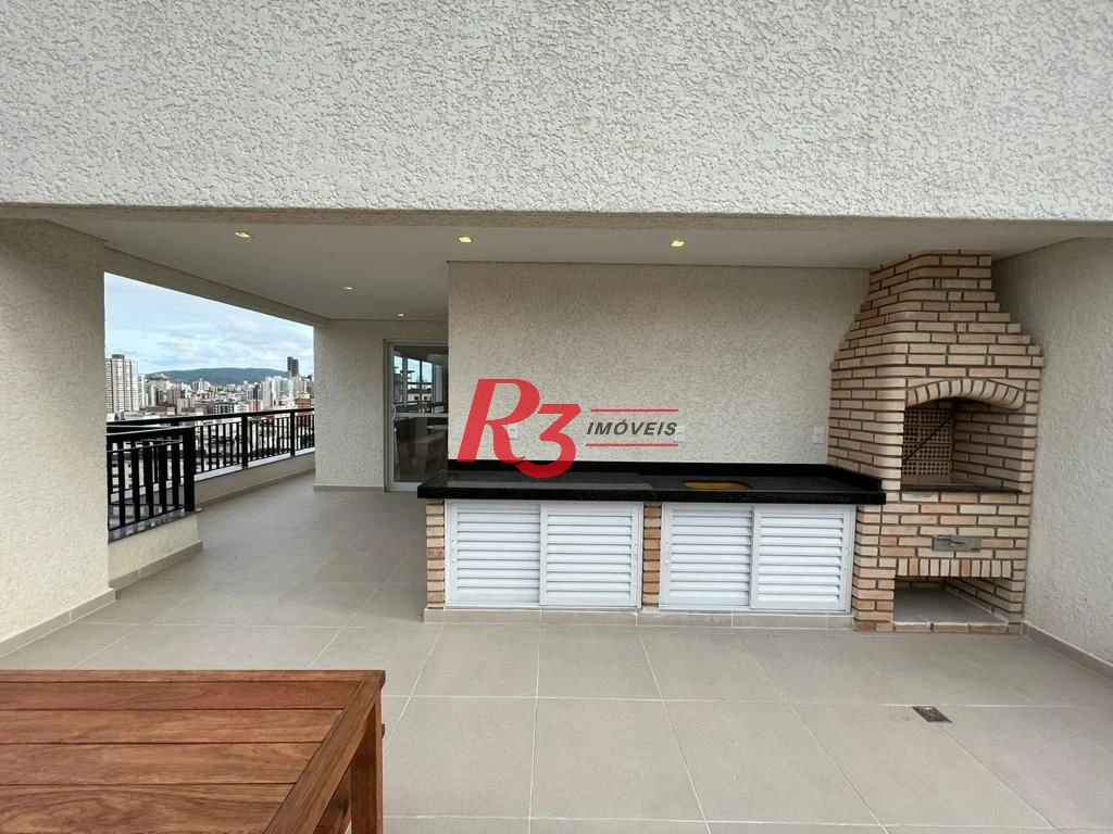 Apartamento com 2 dormitórios para alugar, 90 m² por R$ 5.354,42/mês - Marapé - Santos/SP