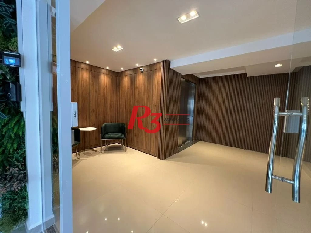 Apartamento com 2 dormitórios para alugar, 90 m² por R$ 5.354,42/mês - Marapé - Santos/SP