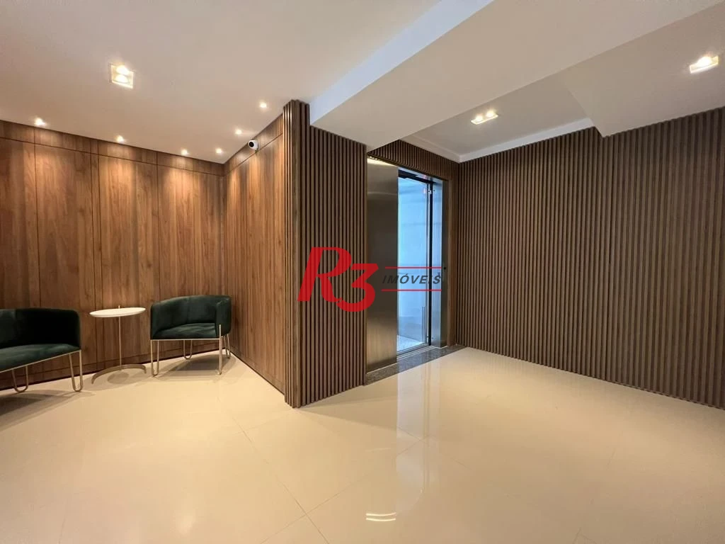 Apartamento com 2 dormitórios para alugar, 90 m² por R$ 5.354,42/mês - Marapé - Santos/SP