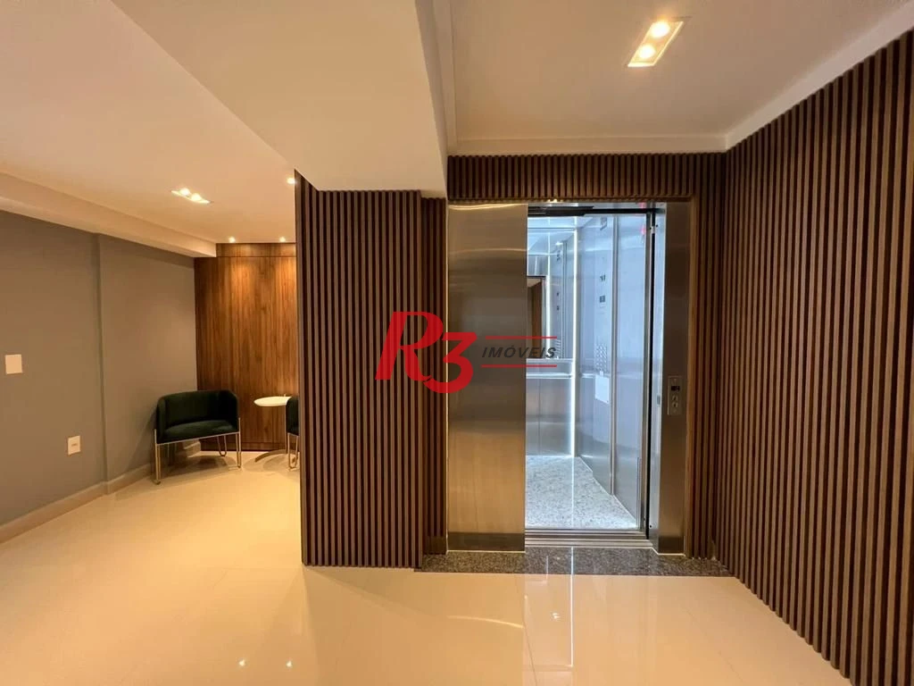 Apartamento com 2 dormitórios para alugar, 90 m² por R$ 5.354,42/mês - Marapé - Santos/SP
