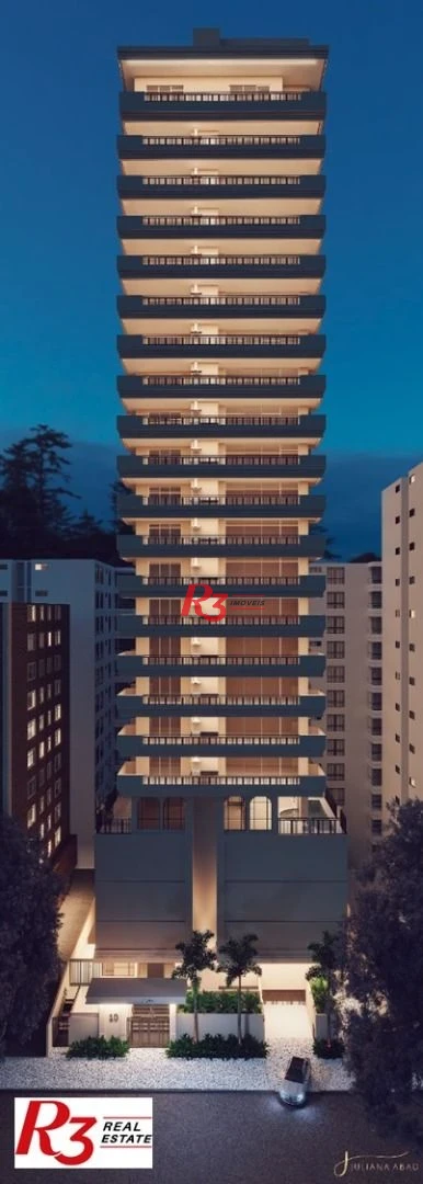Apartamento com 4 dormitórios à venda, 295 m² por R$ 7.600.000,00 - Ponta da Praia - Santos/SP