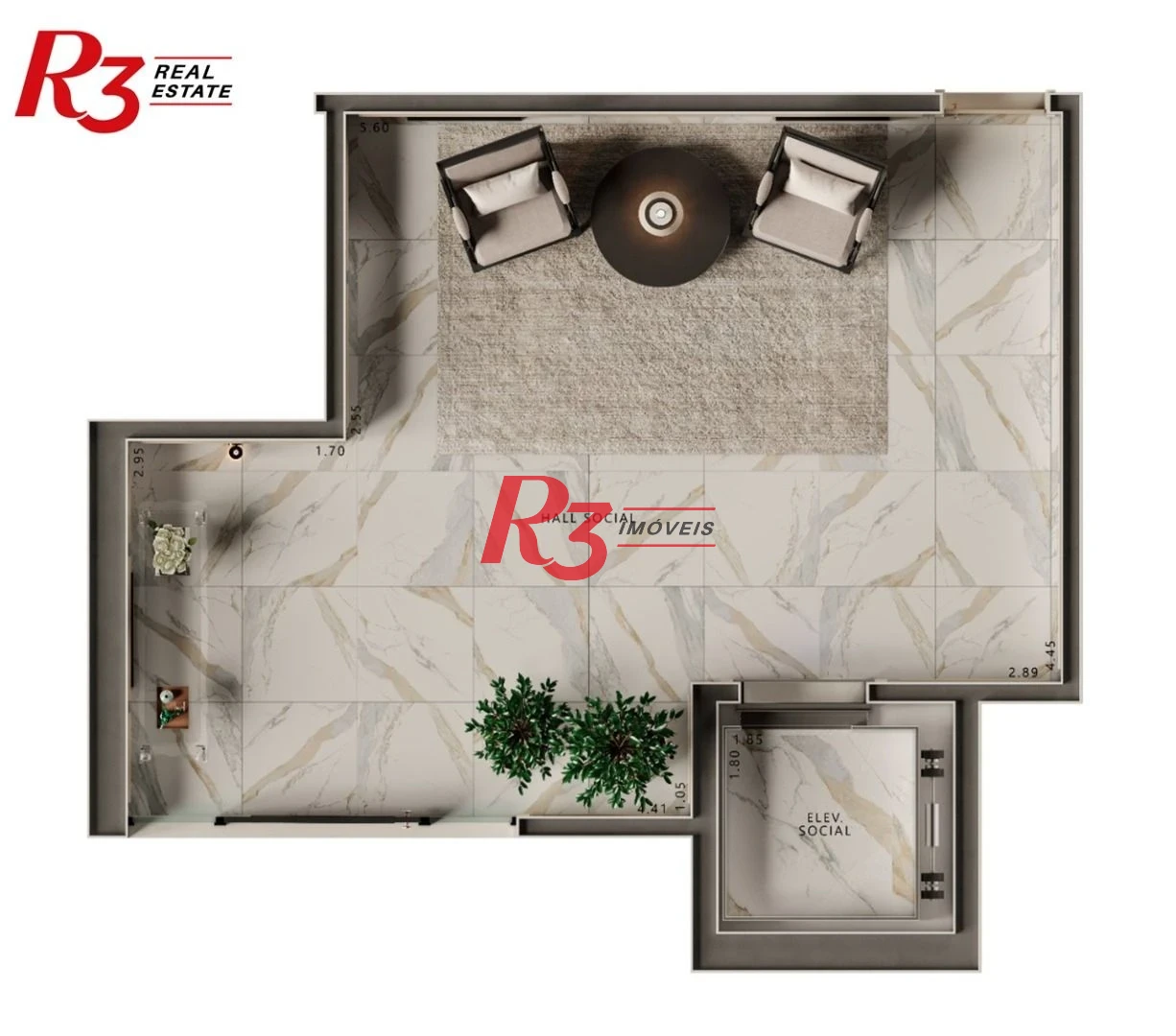 Apartamento com 4 dormitórios à venda, 295 m² por R$ 7.600.000,00 - Ponta da Praia - Santos/SP