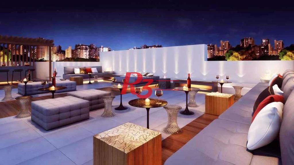 Apartamento para alugar, 45 m² por R$ 4.000,00/mês - José Menino - Santos/SP
