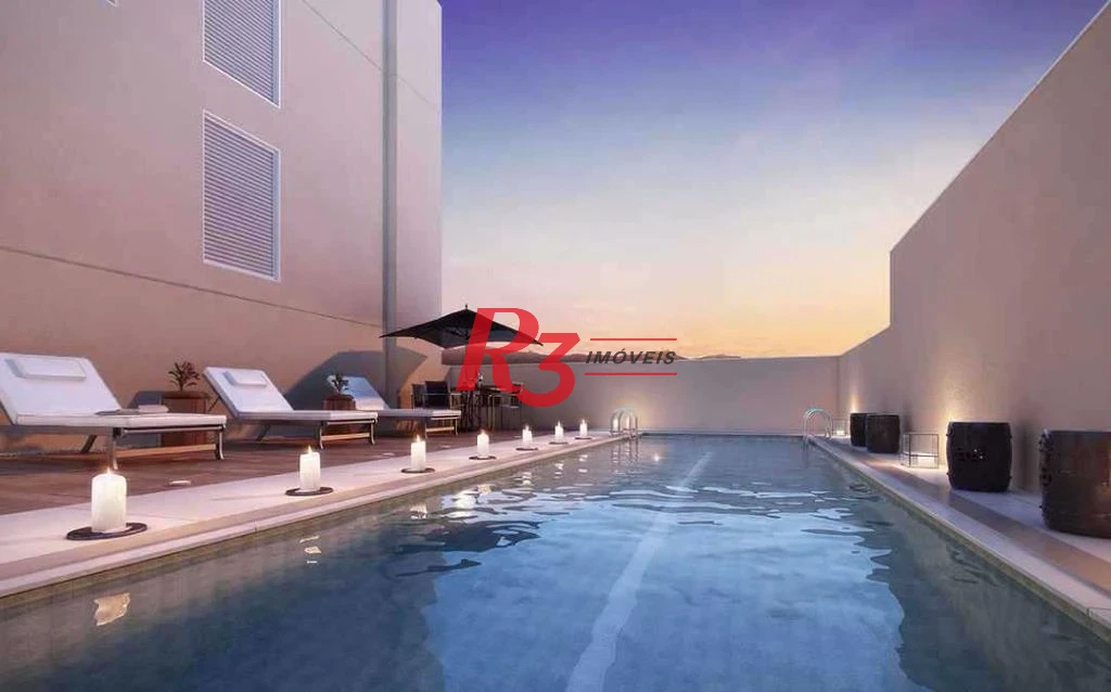 Apartamento para alugar, 45 m² por R$ 4.000,00/mês - José Menino - Santos/SP
