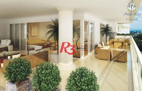 Apartamento, 360 m² - venda por R$ 5.500.000,00 ou aluguel por R$ 32.110,00/mês - Gonzaga - Santos/SP