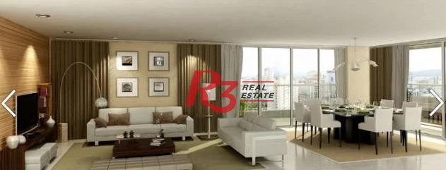 Apartamento, 228 m² - venda por R$ 3.800.000,00 ou aluguel por R$ 26.000,00/mês - Gonzaga - Santos/SP