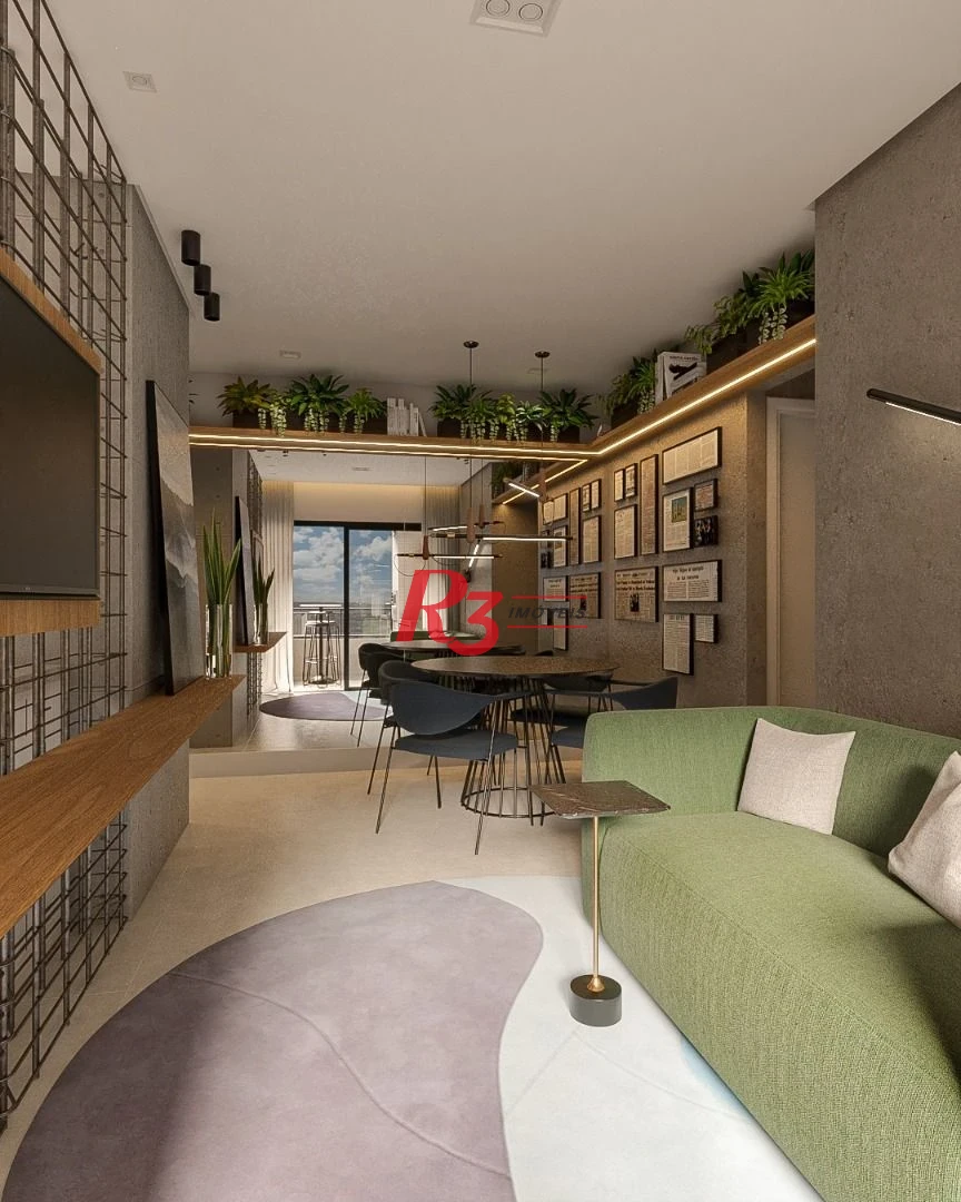 Apartamento à venda, 74 m² por R$ 695.269,58 - Marapé - Santos/SP