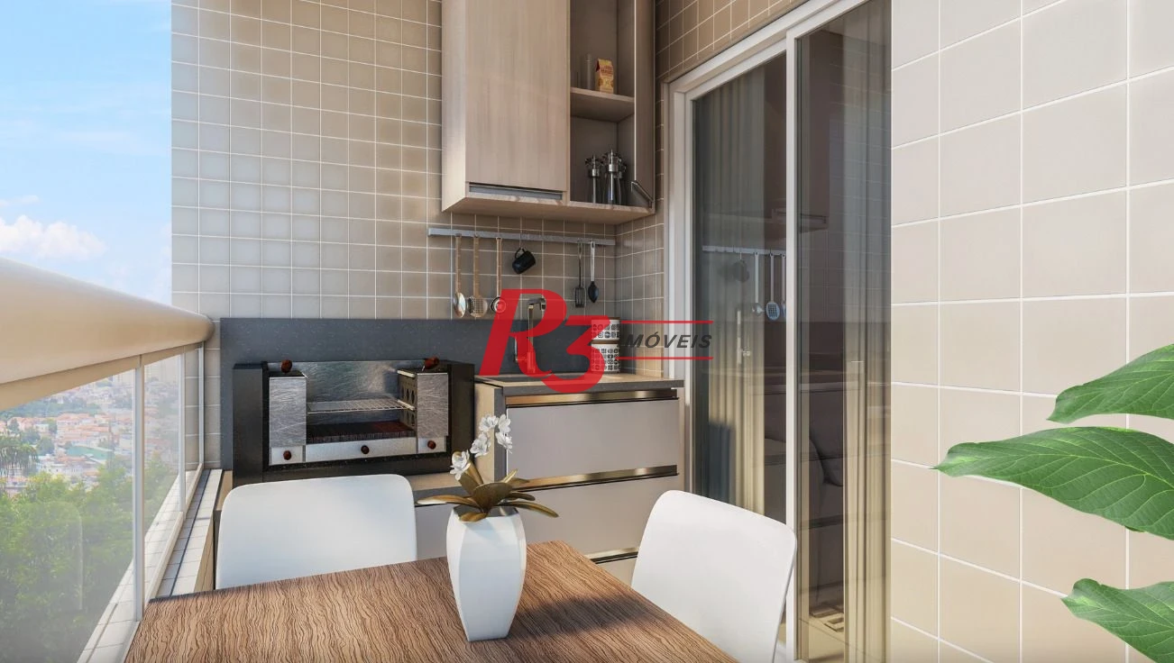 Apartamento com 2 dormitórios à venda, 55 m² por R$ 530.000,00 - Vila Guilhermina - Praia Grande/SP