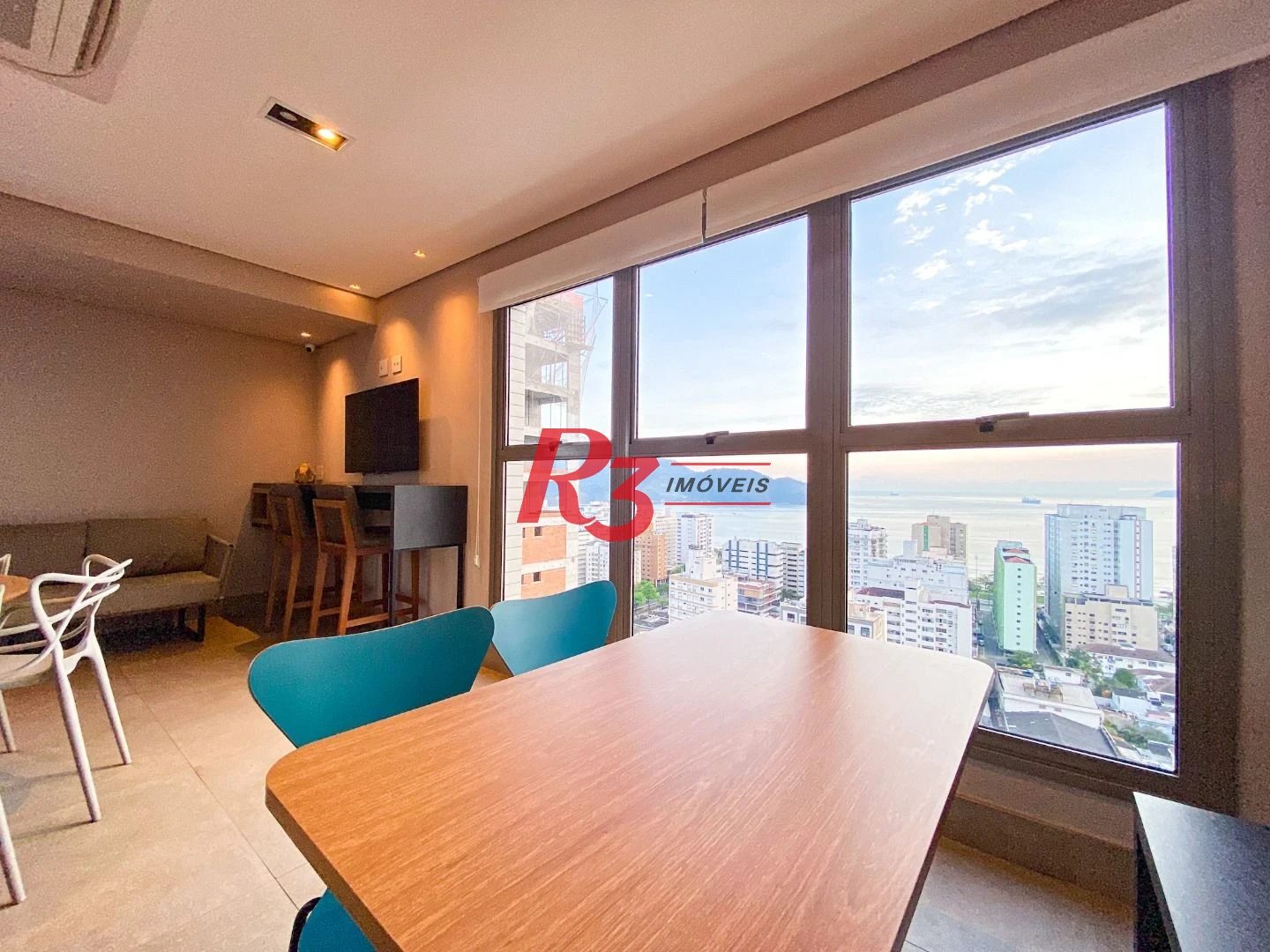 Apartamento com 1 dormitório à venda, 60 m² por R$ 880.000,00 - Aparecida - Santos/SP