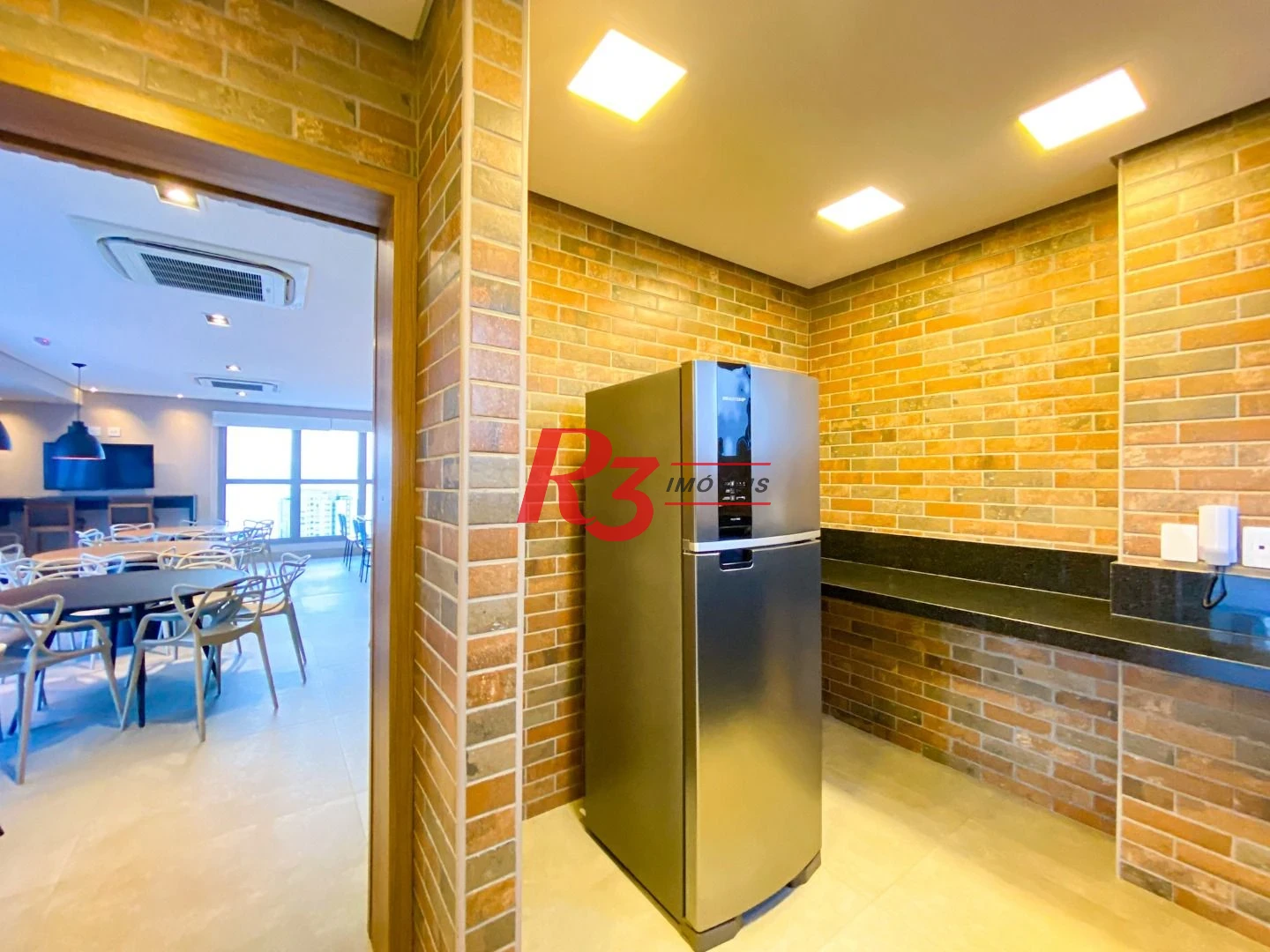Apartamento com 1 dormitório à venda, 60 m² por R$ 880.000,00 - Aparecida - Santos/SP