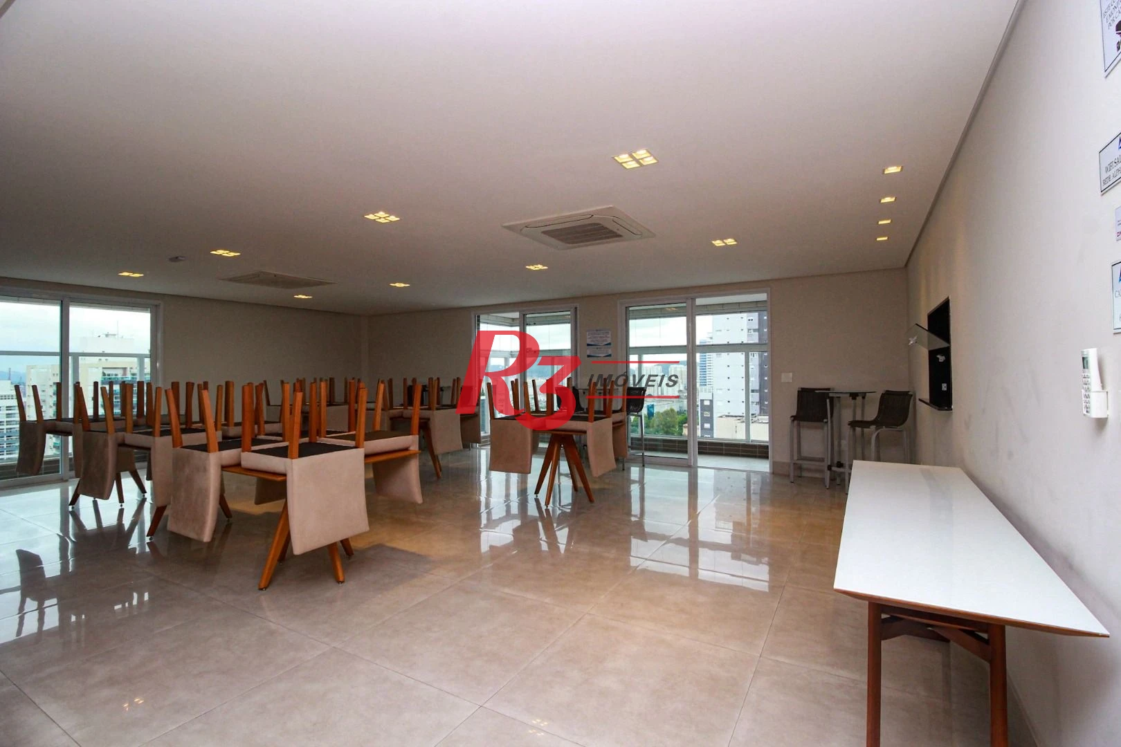 Apartamento com 2 dormitórios à venda, 105 m² por R$ 1.330.000,00 - Embaré - Santos/SP