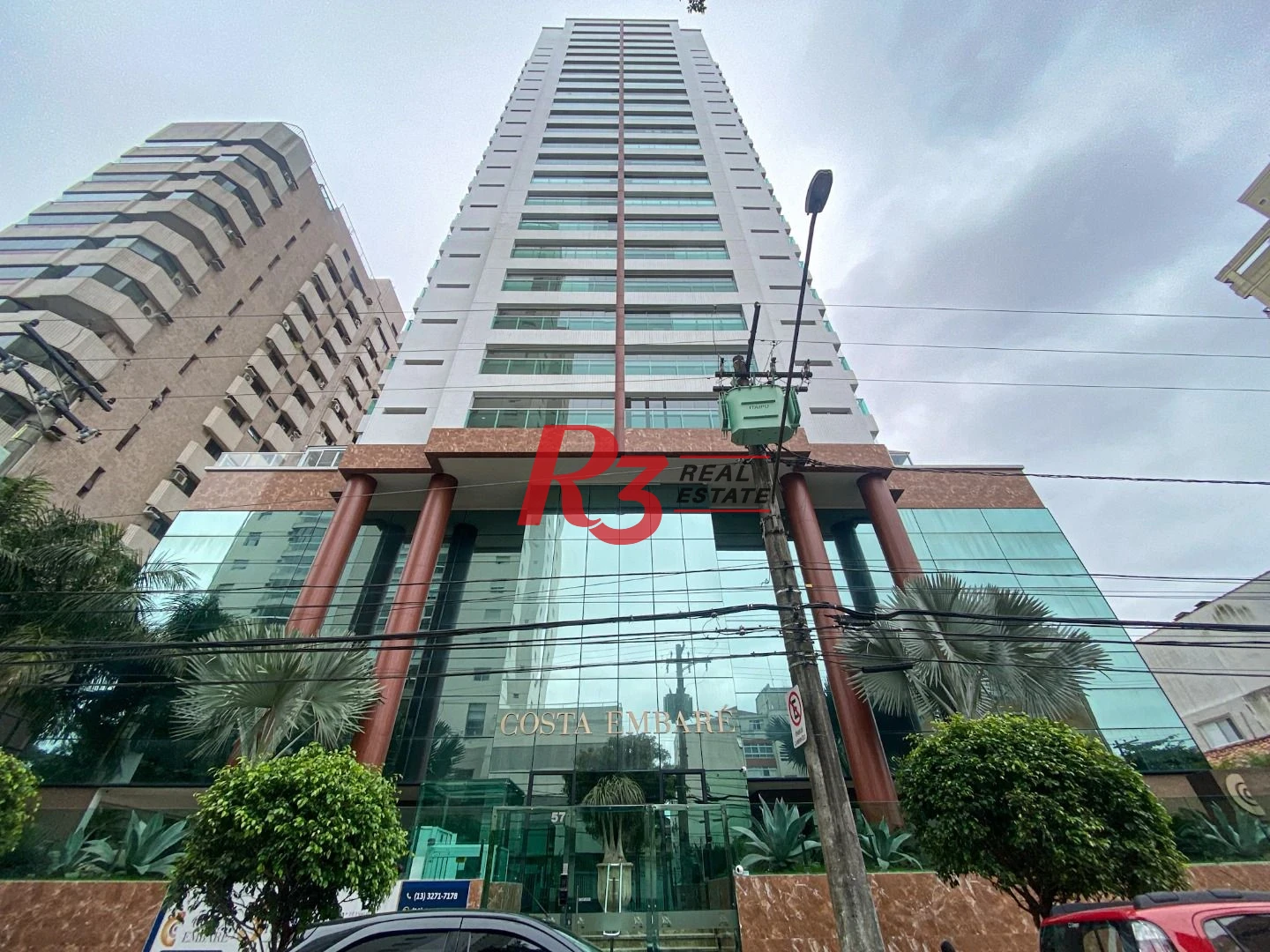 Apartamento com 2 dormitórios para alugar, 119 m² por R$ 13.455,00/mês - Embaré - Santos/SP