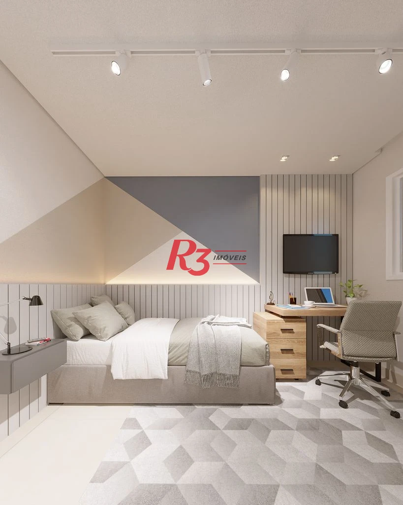 Apartamento com 2 dormitórios à venda, 67 m² por R$ 750.000,00 - Macuco - Santos/SP