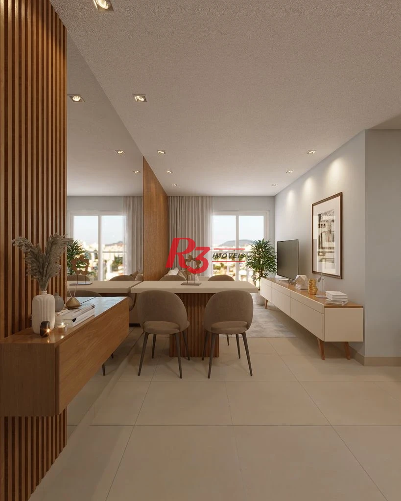 Apartamento com 2 dormitórios à venda, 67 m² por R$ 750.000,00 - Macuco - Santos/SP