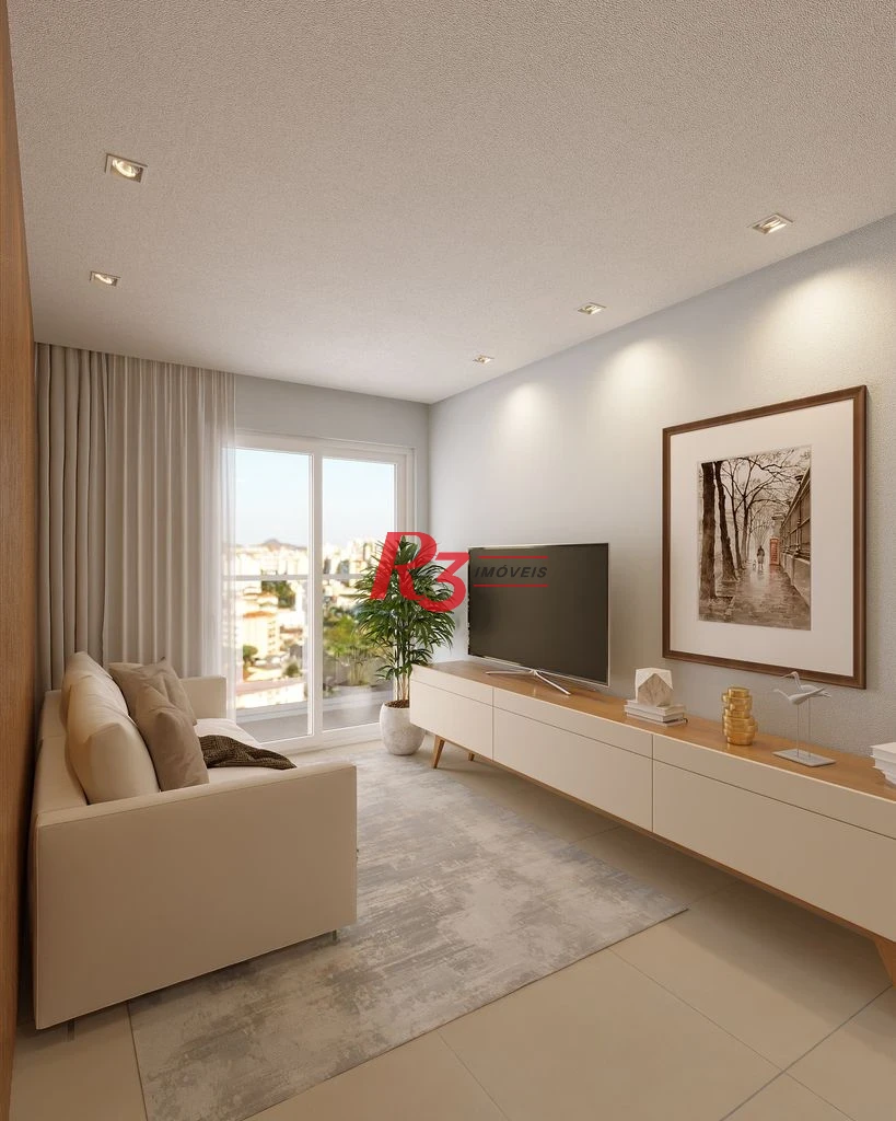 Apartamento com 2 dormitórios à venda, 67 m² por R$ 750.000,00 - Macuco - Santos/SP