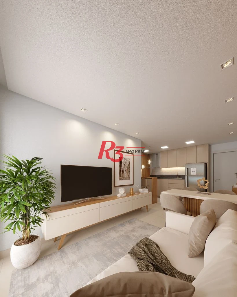 Apartamento com 2 dormitórios à venda, 67 m² por R$ 750.000,00 - Macuco - Santos/SP