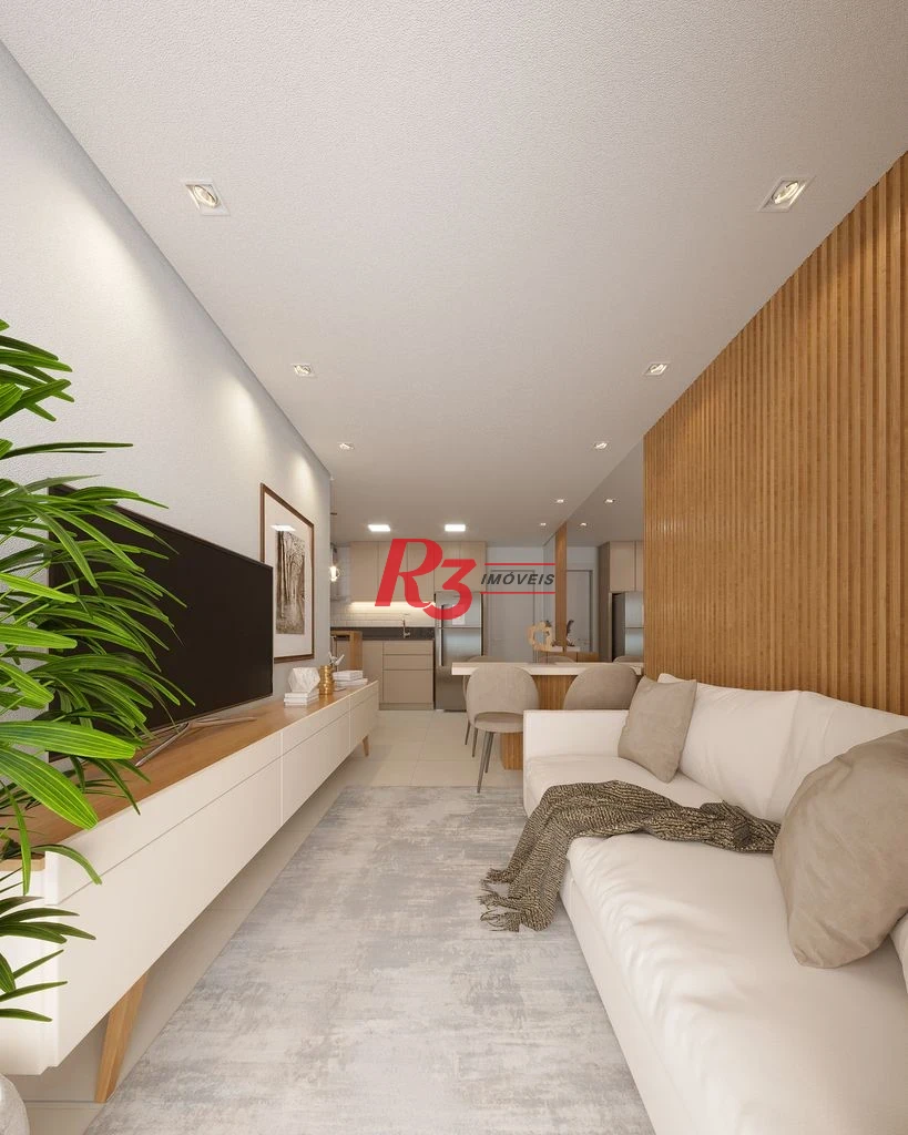 Apartamento com 2 dormitórios à venda, 67 m² por R$ 750.000,00 - Macuco - Santos/SP
