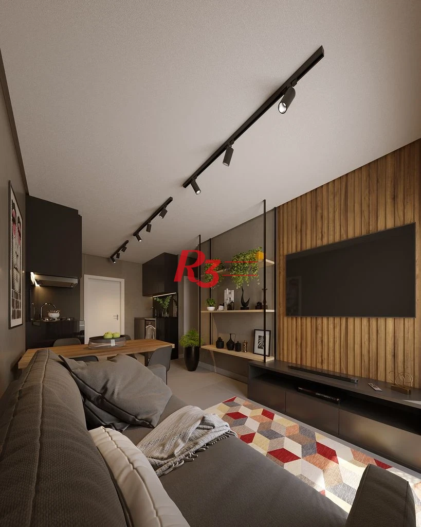 Apartamento com 2 dormitórios à venda, 67 m² por R$ 750.000,00 - Macuco - Santos/SP