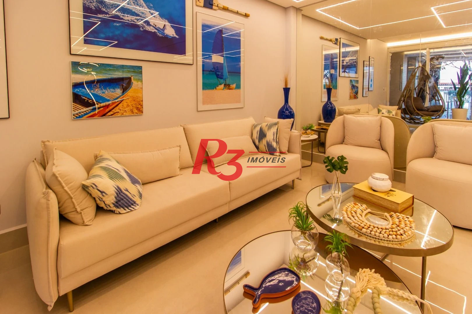Apartamento com 2 dormitórios à venda, 99 m² por R$ 2.300.000,00 - Aparecida - Santos/SP