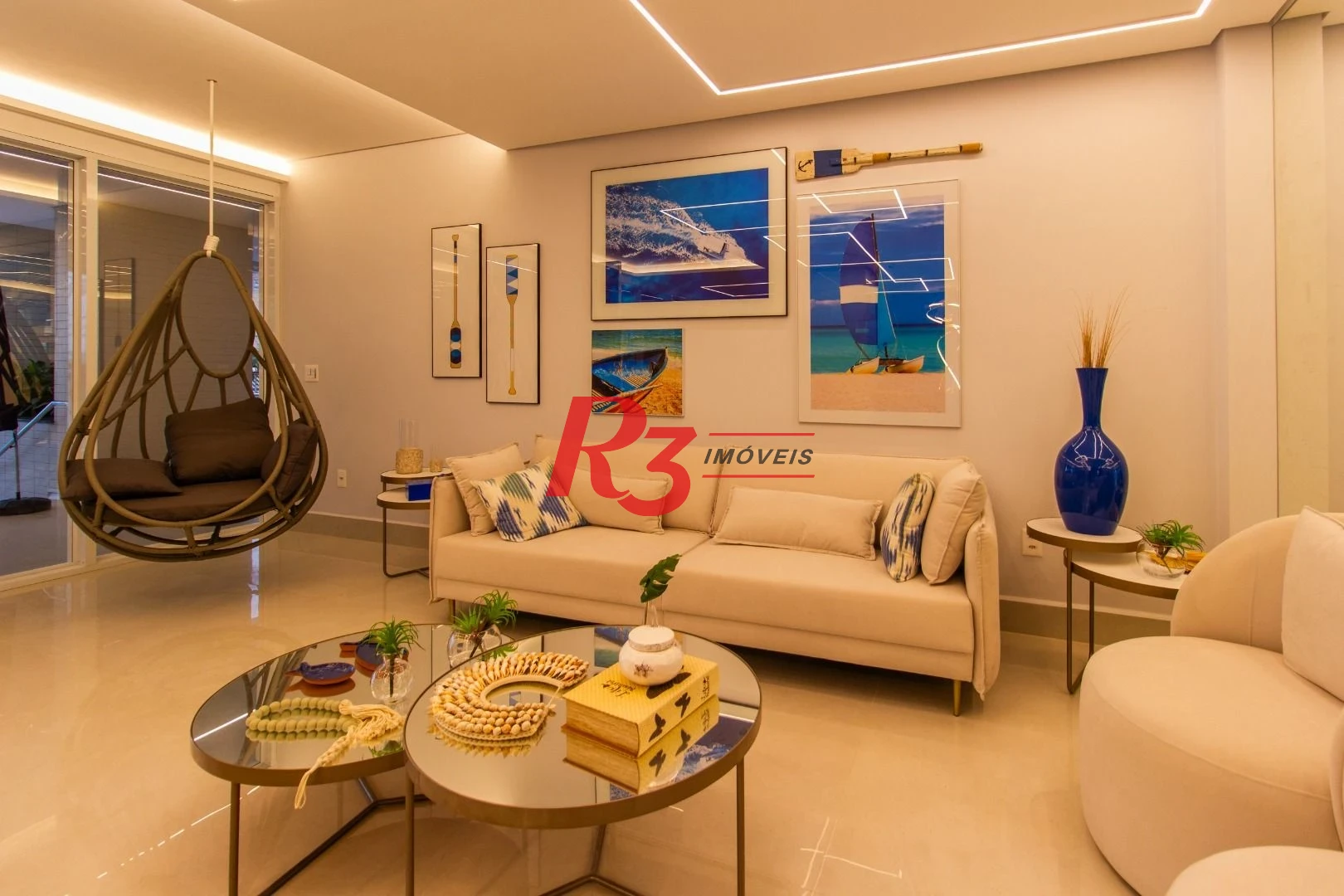 Apartamento com 2 dormitórios à venda, 99 m² por R$ 2.300.000,00 - Aparecida - Santos/SP