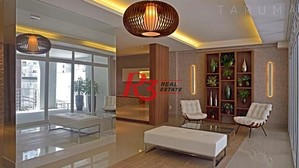 PORTEIRA FECHADA , Apartamento com 1 dormitório à venda, 46 m² por R$ 795.000 - Boqueirão - Santos/SP