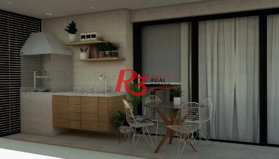 Apartamento à venda, 86 m² por R$ 1.300.000,00 - Pompéia - Santos/SP