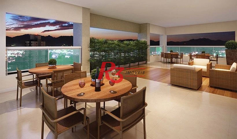 Apartamento Garden com 3 dormitórios à venda, 90 m² por R$ 1.700.000,00 - Campo Grande - Santos/SP
