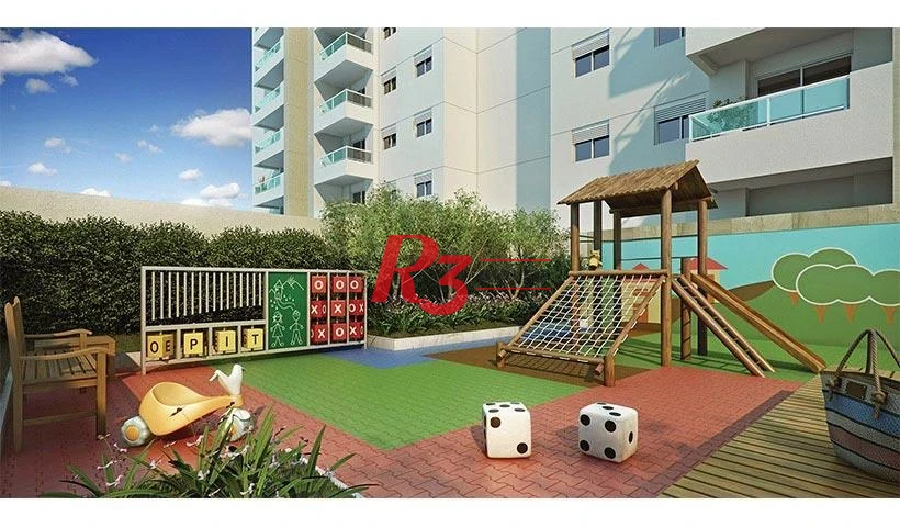 Apartamento Garden com 3 dormitórios à venda, 90 m² por R$ 1.700.000,00 - Campo Grande - Santos/SP