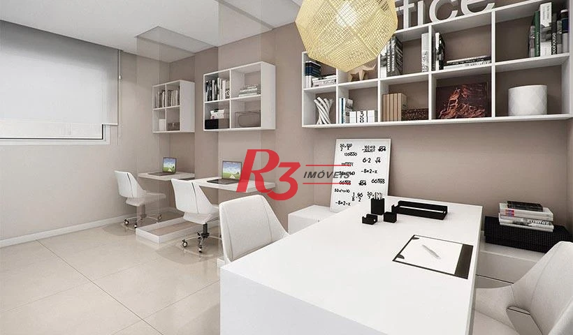 Apartamento Garden com 3 dormitórios à venda, 90 m² por R$ 1.700.000,00 - Campo Grande - Santos/SP