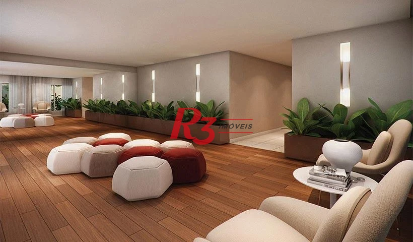 Apartamento Garden com 3 dormitórios à venda, 90 m² por R$ 1.700.000,00 - Campo Grande - Santos/SP
