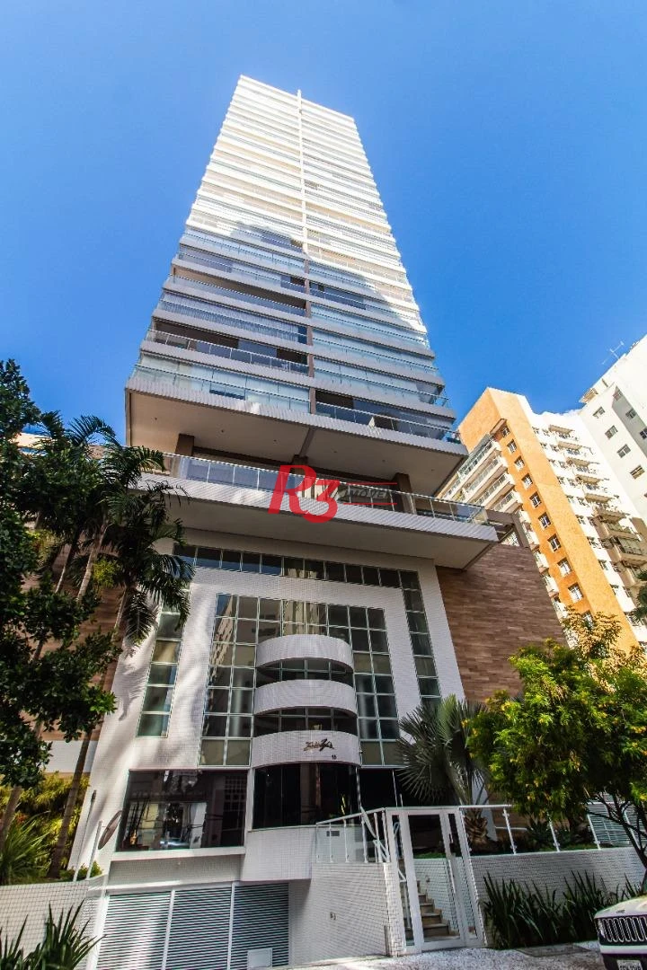 Apartamento com 3 dormitórios à venda, 207 m² por R$ 3.750.000,00 - Gonzaga - Santos/SP