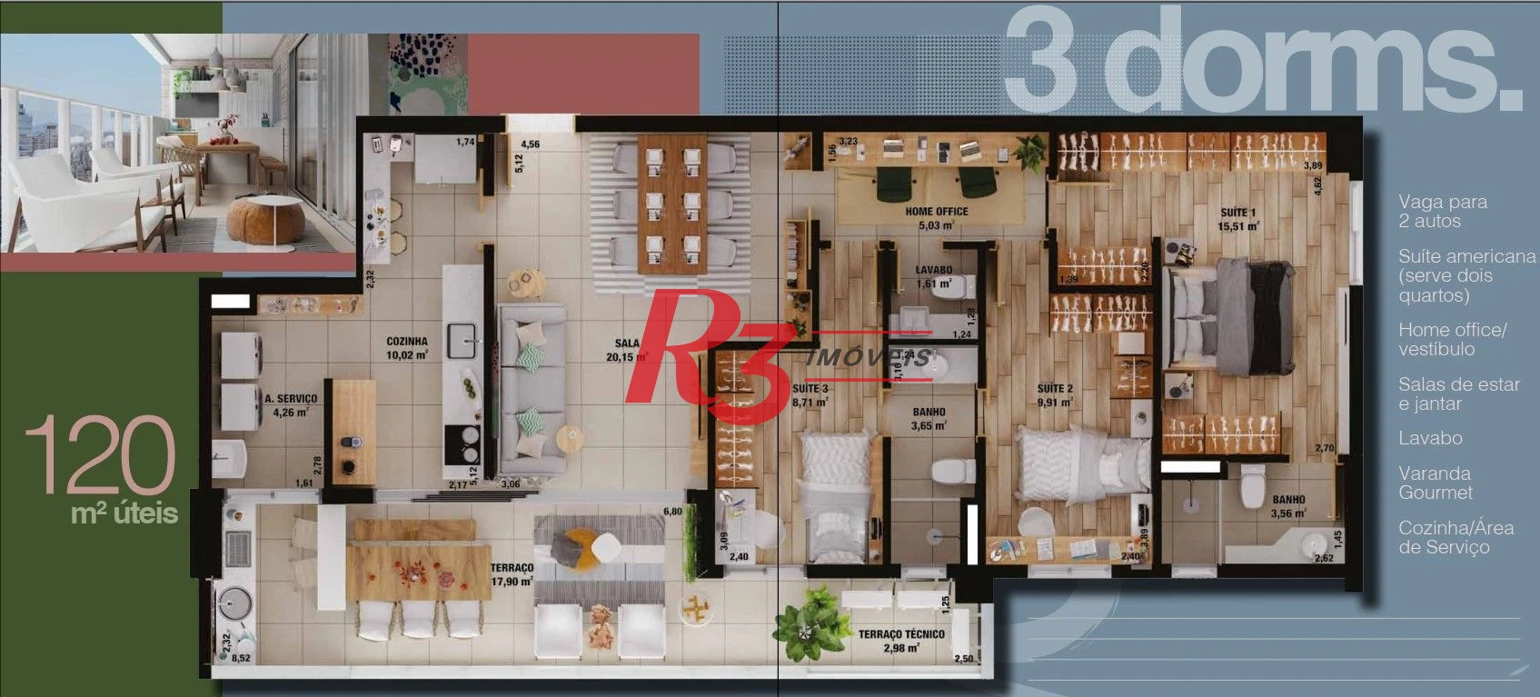 Apartamento com 2 dormitórios à venda, 90 m² por R$ 1.599.000,00 - Ponta da Praia - Santos/SP