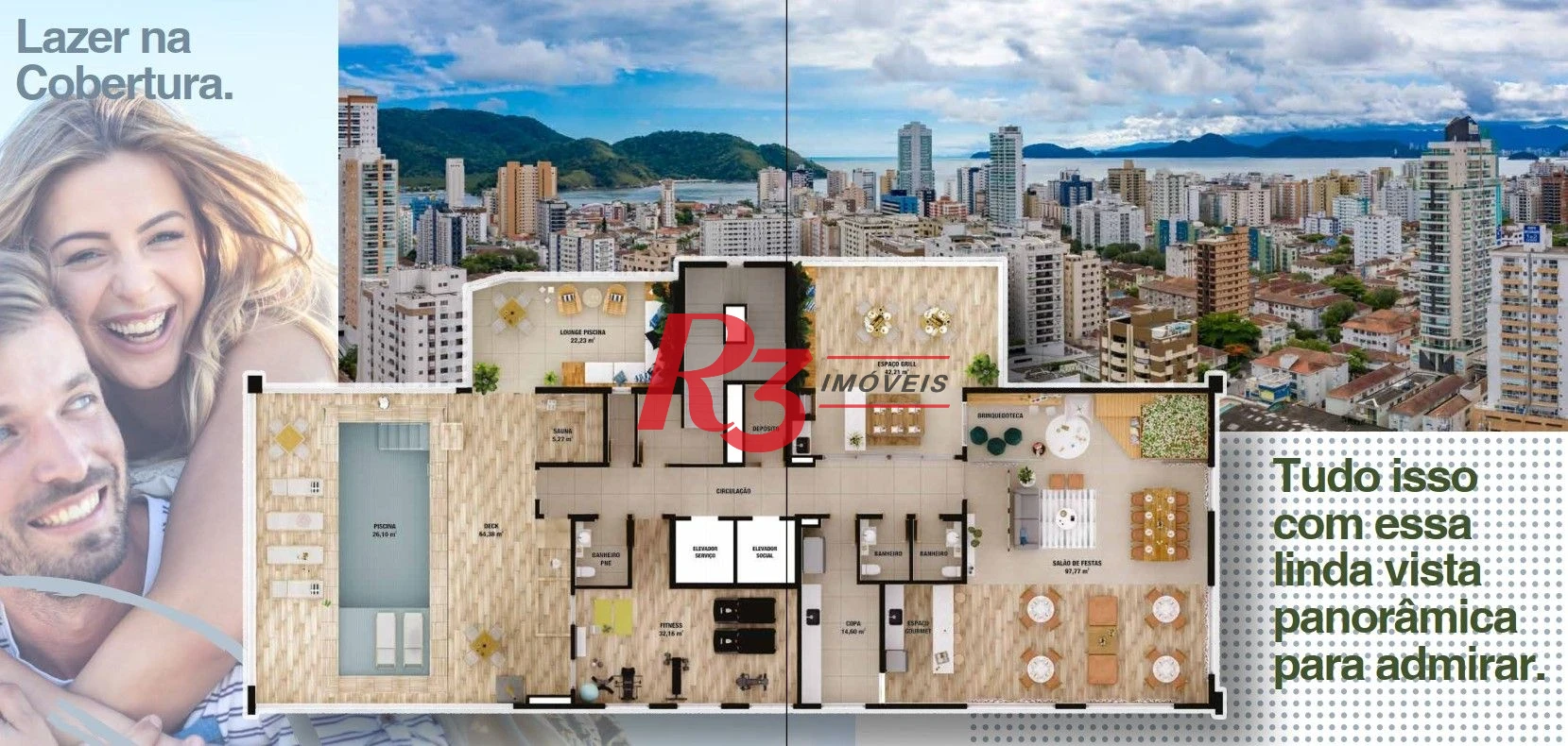 Apartamento com 2 dormitórios à venda, 90 m² por R$ 1.599.000,00 - Ponta da Praia - Santos/SP