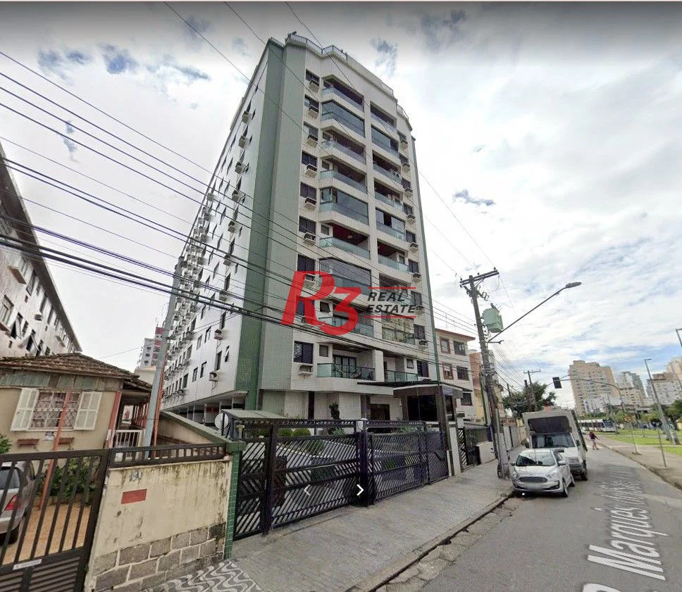 Apartamento com 2 dormitórios à venda, 91 m² por R$ 590.000,00 - Campo Grande - Santos/SP