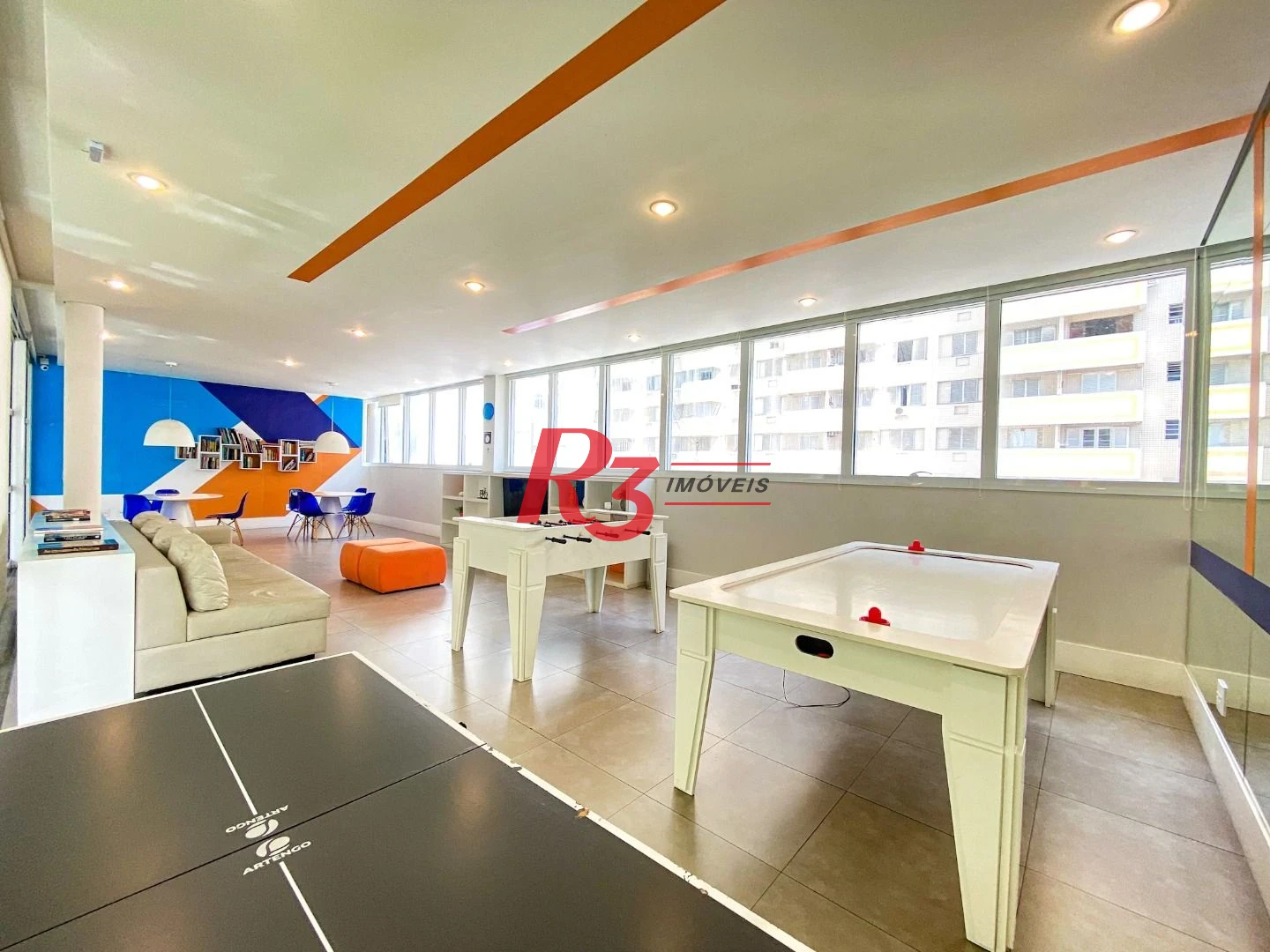 Apartamento com 1 dormitório para alugar, 50 m² por R$ 6.500,00/mês - Pompéia - Santos/SP